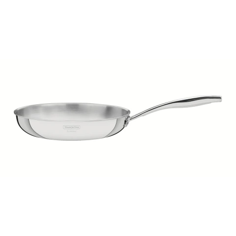 Frigideira Tramontina Grano Aço Inox 26 cm 2,2 L Corpo Triplo Indução Forno 260°C Antiaderente