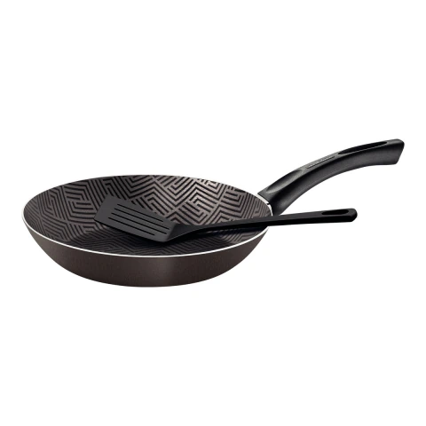 Frigideira Antiaderente Tramontina Paris 26 cm 1,8 L Com Espátula De Nylon Alumínio 2 mm Chumbo