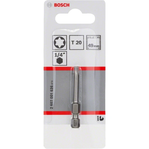 Pontas Bosch Extra Hard Torx T20 49mm