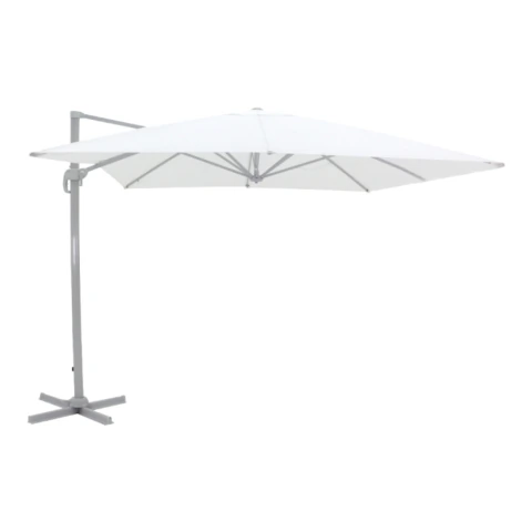 Ombrellone Suspenso Ravello 3x4 metros Branco Bel Lazer