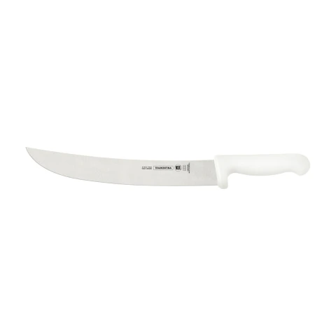 Faca Para Carne Tramontina Professional Master 12 Polegadas 30cm Aço Inox Cabo Branco Antimicrobiano