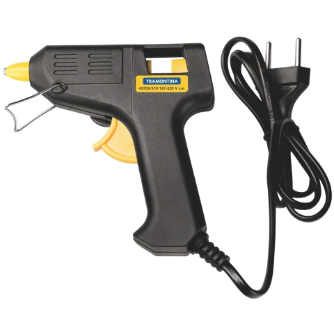 Pistola Cola Quente 10-12 W 127V/220V 7.5mm Ideal para Decoração 2 Bastões Inclusos Tramontina