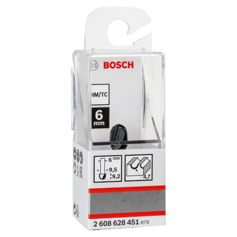 Fresa De Meia-Cana Bosch Standard 6mm 4,7X9,5X9,2mm G40mm