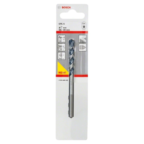 Broca Para Concreto Bosch Cyl-5 Ø7 X 50 X 100 mm