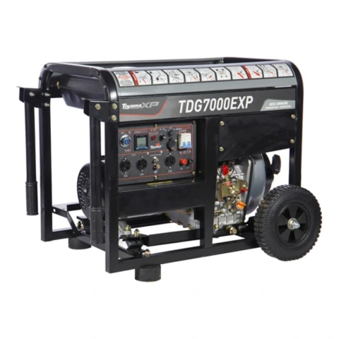 Gerador Diesel Toyama TDG7000CXE 6000W Bivolt 12V ATS Ready Motor 418cc