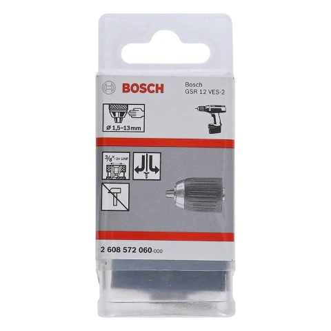 Mandril P/Furadeira 13mm C/Rosca Eixo 3/8''X24 Unf Bosch
