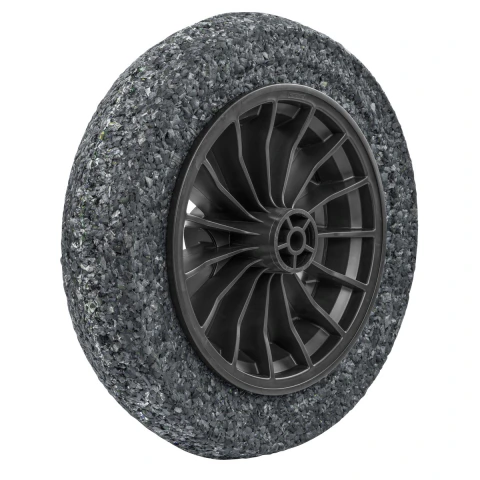 Pneu Maciço Tramontina 8'' para Carrinho de Mão Borracha Macia Roda Plástica Durável
