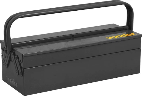 Caixa metálica ferramentas Sanf. 500x200x160mm 3 gav Vonder