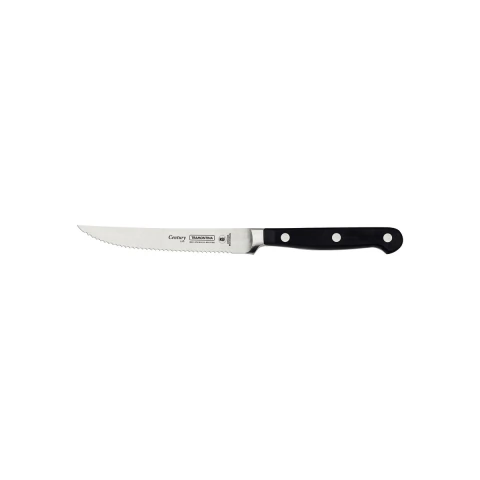 Faca Para Churrasco E Frutas Tramontina Century 5 Polegadas Aço Inox Serrilhada Policarbonato