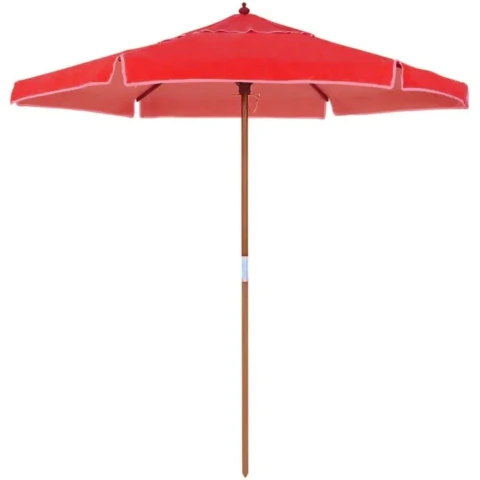Ombrellone Madeira Cobertura PVC 2 metros vermelho Bel Lazer