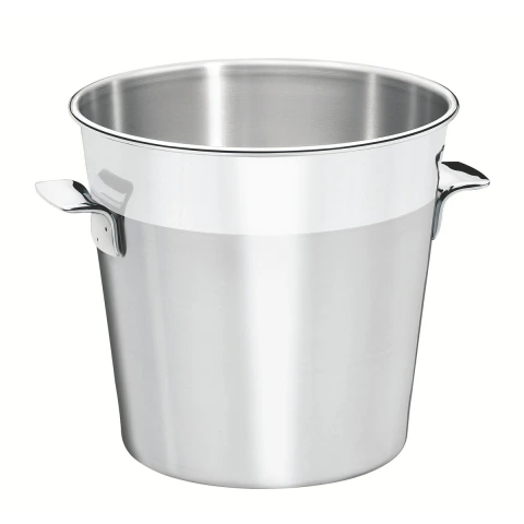 Balde Para Gelo E Garrafas Tramontina Cosmos 5,2 L 20 Cm Aço Inox Fosco Com Borda Em Brilho