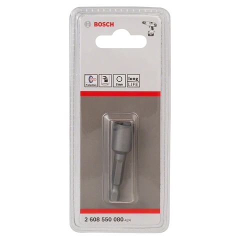 Soquete Canhão Magnético Bosch Extra Hard M5 (8mm) 50mm
