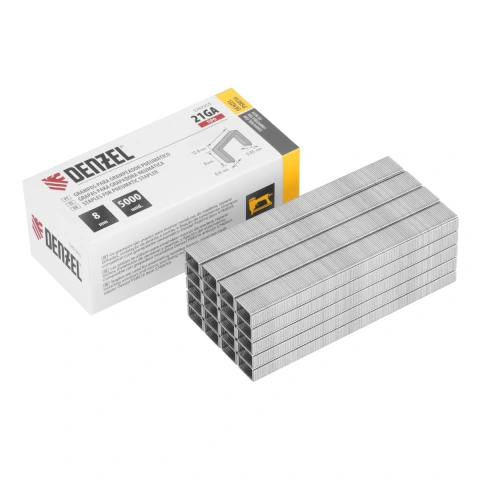 Grampos Pneumáticos 8mm 0.6mm 12.8mm Denzel 5000pcs