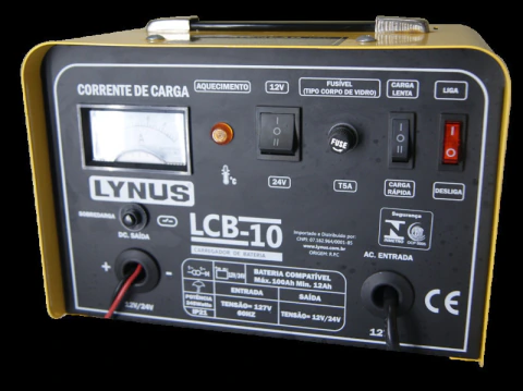 Carregador de Bateria 10A 12-100Ah 220V LCB-10 Lynus