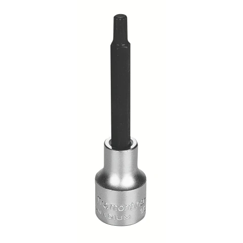 Soquete 1/2'' Multidentado 6mm Aço Cromo Vanádio Tramontina PRO Ponta Longa