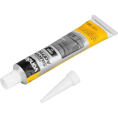 Borracha Silicone Cinza 50G Acético Tubete Vonder
