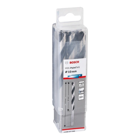 Broca Metal Bosch Aço Rápido Hss-Pointteq 9,5mm 10 Peças