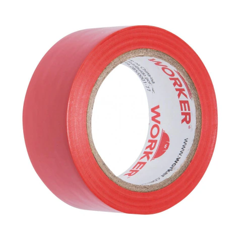 Fita Demarcação Vermelha 48mm 30m Adesivo Polipropileno Alta Performance Worker