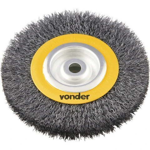 Escova Circular Ondulada 6x3/4 Furo 5/8 Polido Vonder