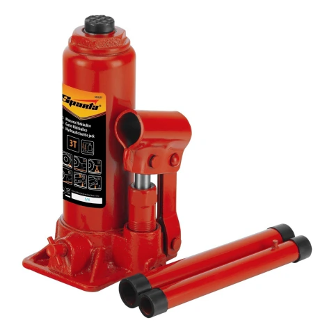 Macaco Hidráulico Garrafa 3T Elevação 180-340mm Sparta 5032255 Aço