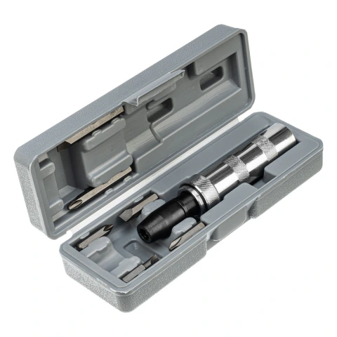 Chave De Impacto Manual 6 Peças 1/2'' MTX 115759 Com Bits Sl/Ph Aço Crv