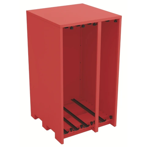 Estrutura Armário Vertical Vermelho Aço Durável Organização Completa Tramontina