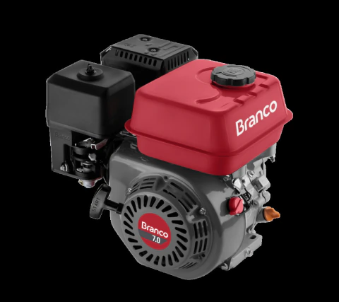 Motor Gasolina 7,0CV Eixo H Partida Manual B4T-7.0H Branco