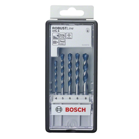 Jogo De Broca Para Concreto Bosch Cyl-5 Ø5-4-6-6-8 mm
