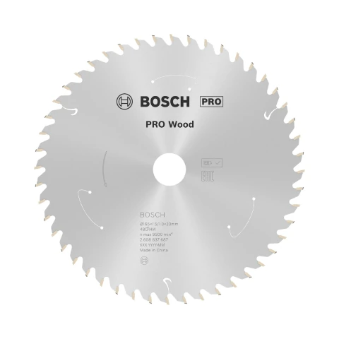 Disco De Serra Circular Bosch Pro Wood Cordless 165mm 48 D