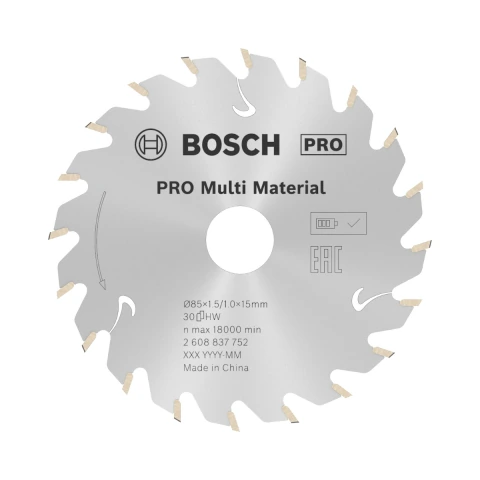 Disco Serra Circular Bosch Multimaterial Cordless 85mm30D