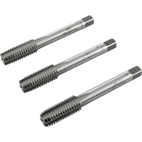 Macho Manual de Aço Rápido 10 mm x 1,50 mm Ma Jogo com 3 peças Vonder Plus