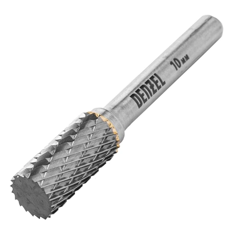 Lima Rotativa Para Metal Cilíndrica 10mm 6mm Aço Rápido Denzel Precisão E Eficiência