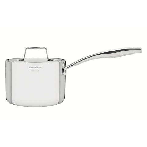 Caldeirão Tramontina Grano Aço Inox Fundo Triplo 14 Cm 1,5 L Com Tampa Compatível Com Indução