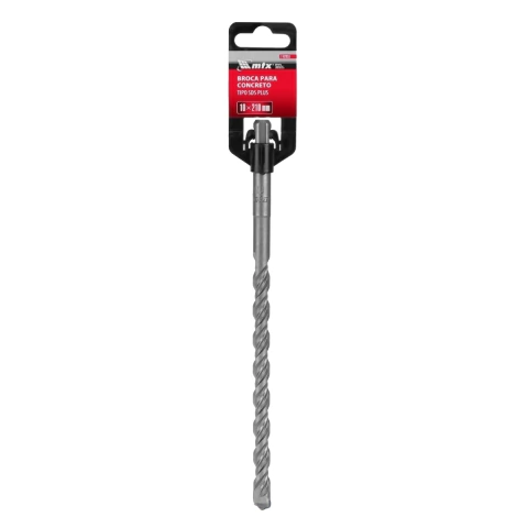 Broca Para Concreto 10 X 210 Mm Sds Plus Carboneto Tungstênio Mtx 1 Peça
