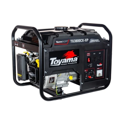 Gerador Gasolina Toyama 3.5kVA 3100W Bivolt 15L TG3800CX-XP Partida Manual AVR