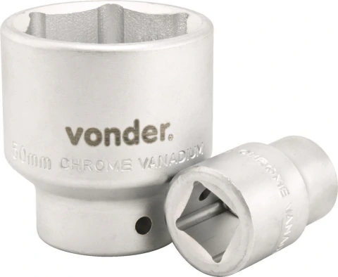 Soquete sextavado enc 3/4" 27mm curto vanád. Vonder