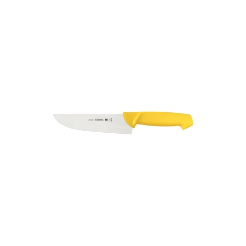 Faca Açougueiro Tramontina Profissional Master 7 Aço Inox Cabo Amarelo 56 HRc