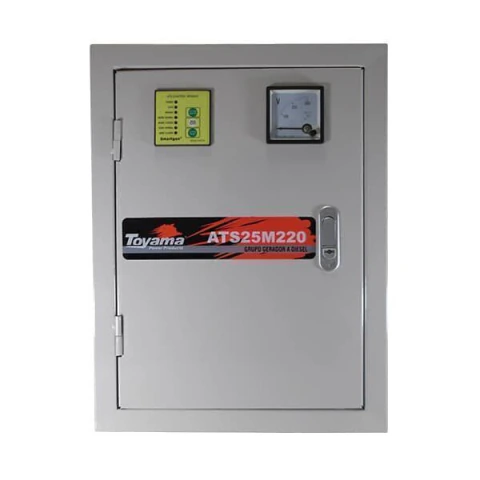 Painel ATS Transf Automática Monofásico 220V ATS25M220 Toyama Transferência Automática