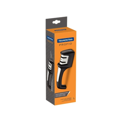 Afiador De Facas Tramontina Profio Dupla Face Diamantada Abs Aço Inox