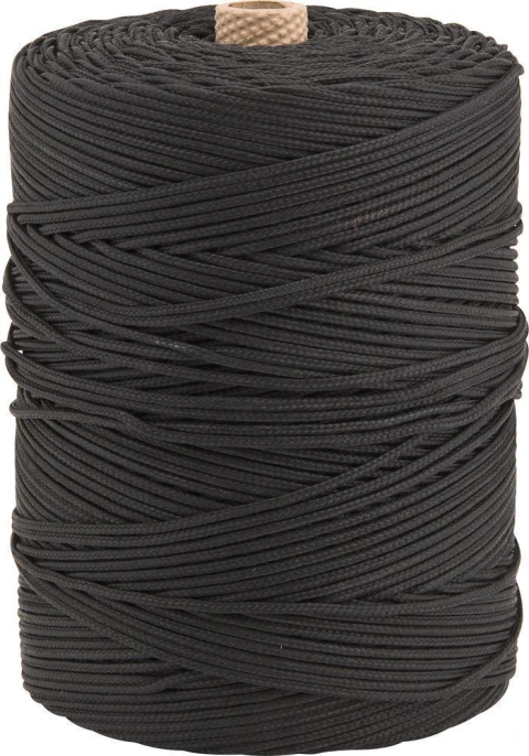 Corda Trançada 2,0mm 1,0kg 408m Preta P Vonder