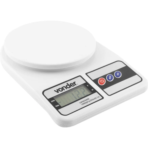 Balança Digital de Precisão 10 Kg Exatidão Doméstica Vonder
