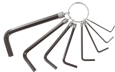 Jogo Chave Hexagonal Allen 1,5-8,0mm Tipo L Curta Vonder