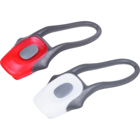 Sinalizador Led Para Bicicleta 2 Peças Super LED Branco Vermelho Resistente À Água Kala
