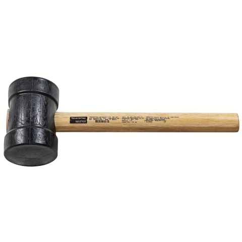 Martelo Tipo Borracha 80 mm Cabeça PVC Cabo Madeira Tramontina MASTER