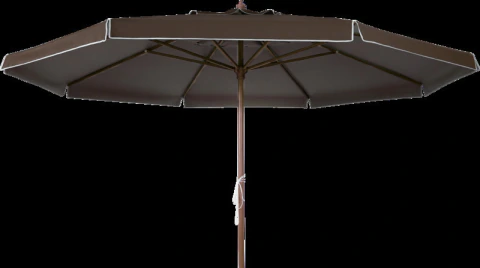 Ombrellone Oversize Madeira PVC 4,00 metros marrom Bel Lazer
