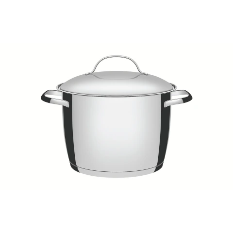 Caldeirão Tramontina Allegra Fundo Triplo Aço Inox 22 cm 5,6 L Compatível Com Indução E Forno