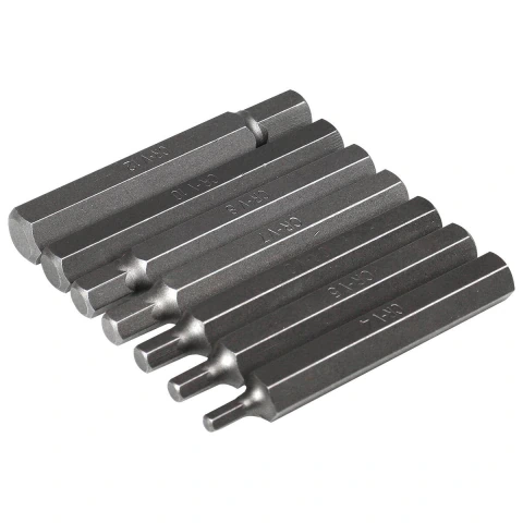 Jogo De Bits Allen Sextavado 10mm 15 Peças Aço S2 Precisão E Durabilidade Worker