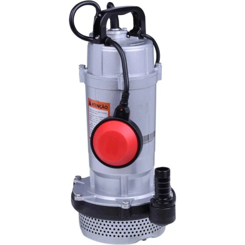 Bomba Submersa Alumínio 1/2Hp 220V 100L/min 18m Boia Worker