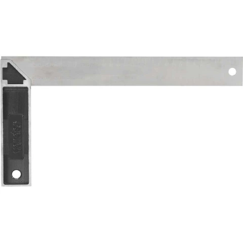 Esquadro Metálico 16'' Aço Inox Graduação Mm Pol Nove54 Emv 0160