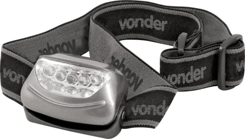 Lanterna 5 leds lc005 para cabeça 3AAA Vonder
